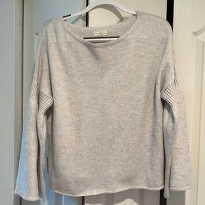 Grey bell sleeve sweater
